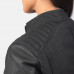 Kelsee Distressed Black Leather Jacket